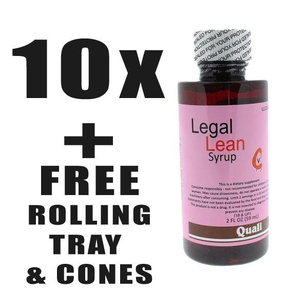 10x Legal Lean Cherry Syrup + Tray + Cones