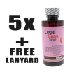 5x Legal Lean Cherry Syrup + Lanyard