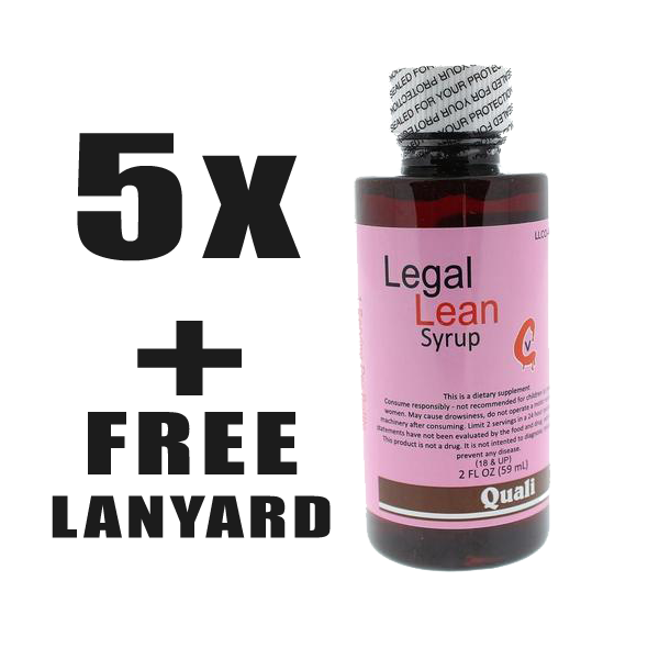 5x Legal Lean Cherry Syrup + Lanyard
