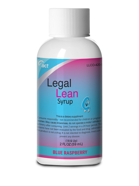 Legal Lean Blue Raspberry Syrup